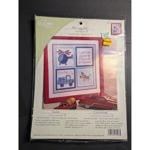Bucilla Moving On Birth Record‎ Counted Cross Stitch 43907 Transportation 12x12